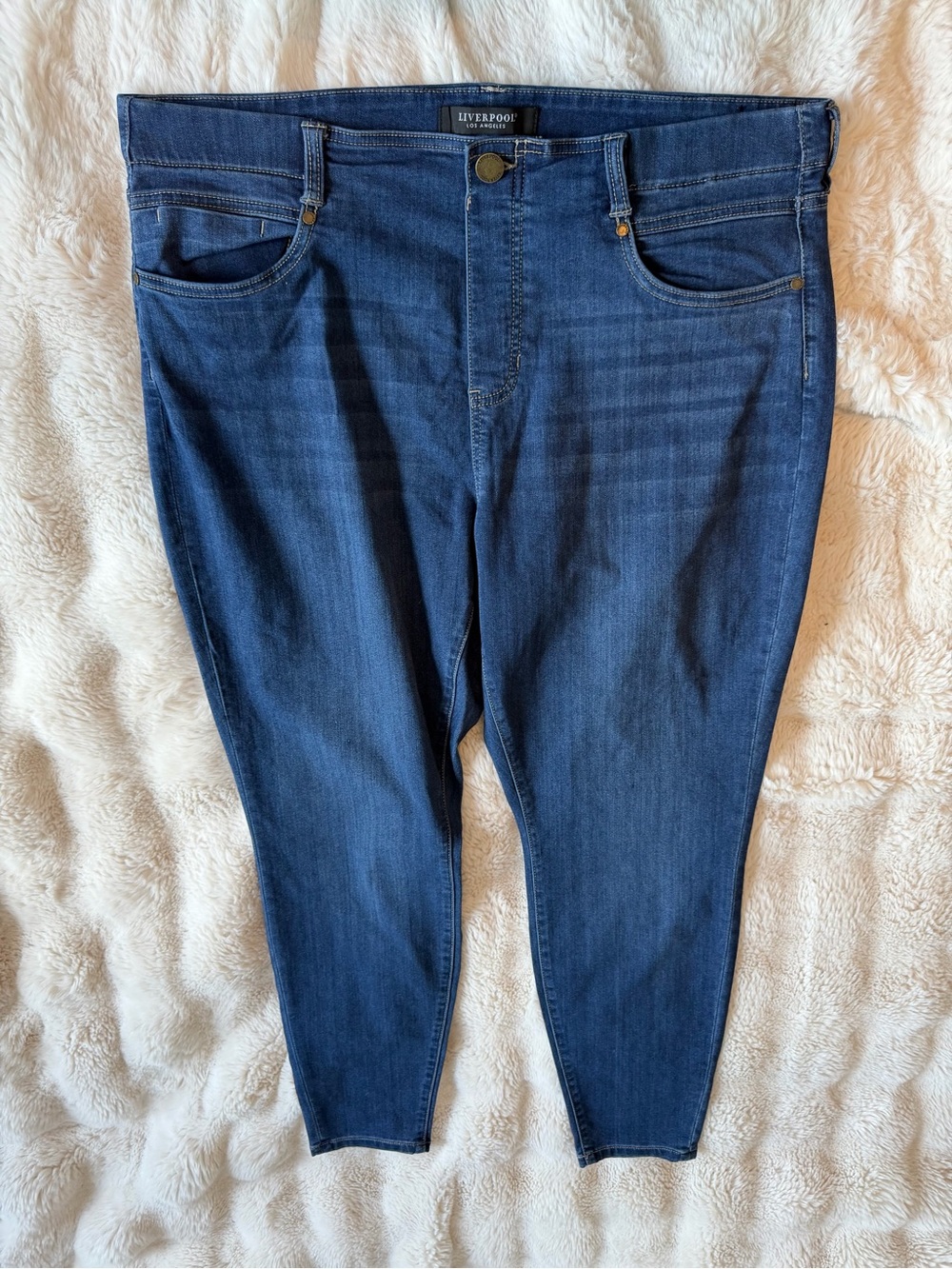 Liverpool Gia Glider Jeans 20W Skinny Blue Stretch Denim